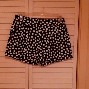 J. Crew polka dotted shorts. SIZE 6. Worn once.